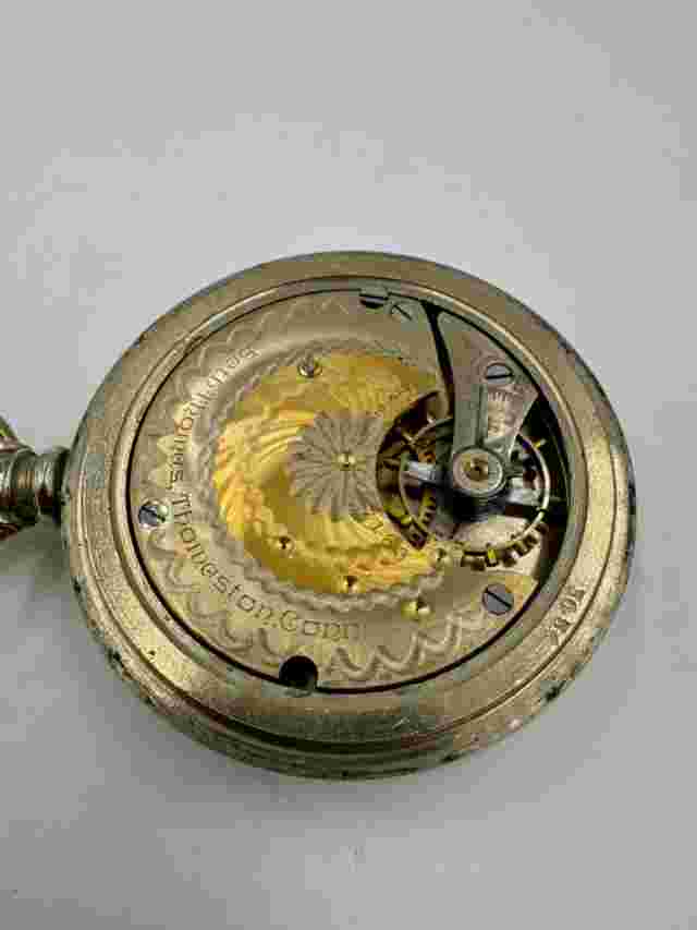 Seth Thomas Grade 37 7J 18S Pocket Watch Runs Dueber Silverine Case Circa 1903