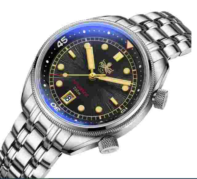 PHOIBOS EAGLE RAY 200M Automatic Compressor PY039D Sunray Black&Gold