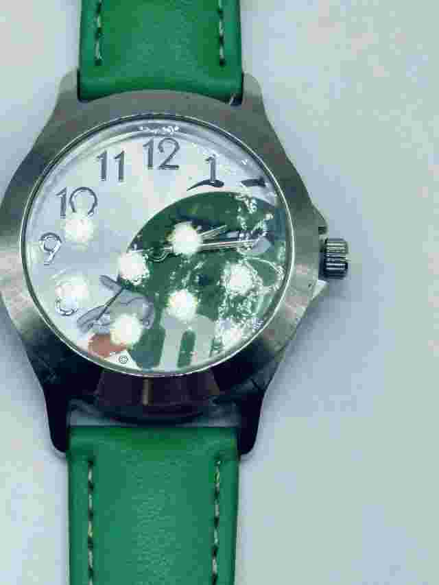 M&M Watch Green Stainless Steel Japan Movement MMSAQ064 Mars Needs Battery