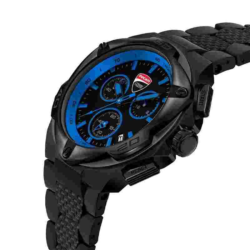 Ducati Corse Motore 49MM CHRONO Gold-Black Men's Watch DTWGI2019007