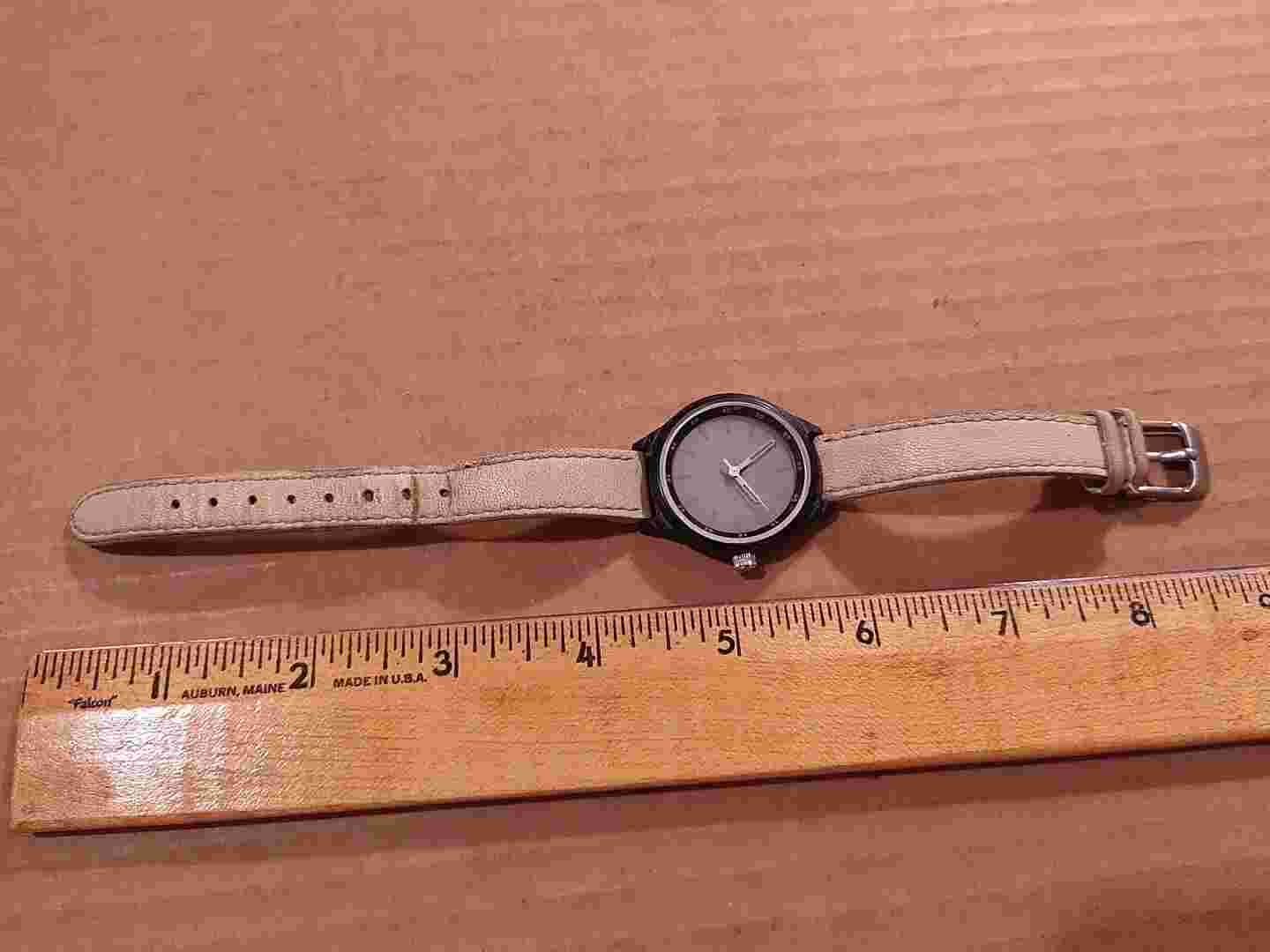 Vintage Tokyobay Ladies Watch Fresh Battery Genuine Leather Band Lavender