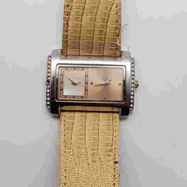 VALLETTA FMDVA109 QUARTZ WATCH Dual Dial Beige TONE JAPAN MOV'T NEW BATTERY