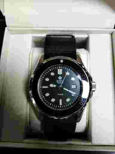 ROYAL LONDON 20 ATM 200M diving watch. Orange + NATO Black Strap. UK Brand. RARE