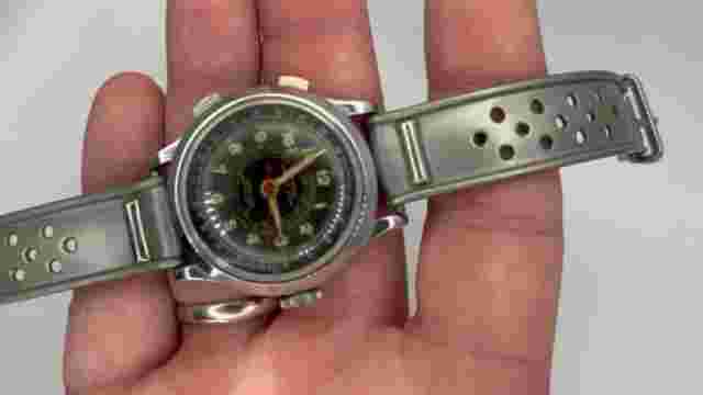 RARE Sheffield Chrono Stop Snail Dial "Chronograph" 1950s Military Vintage Watch
