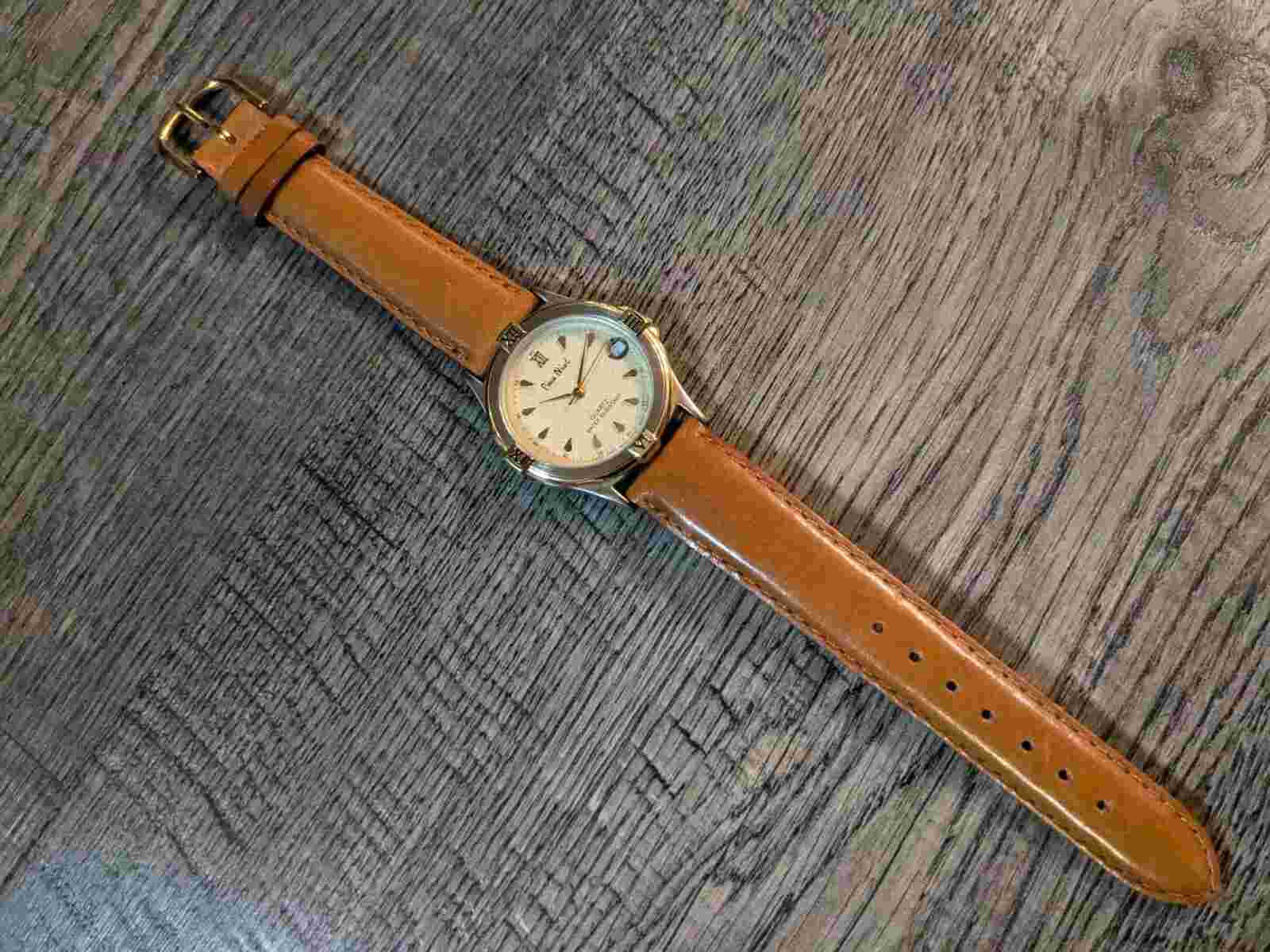 PIERRE NICOL Wristwatch Brown Leather Band NICE