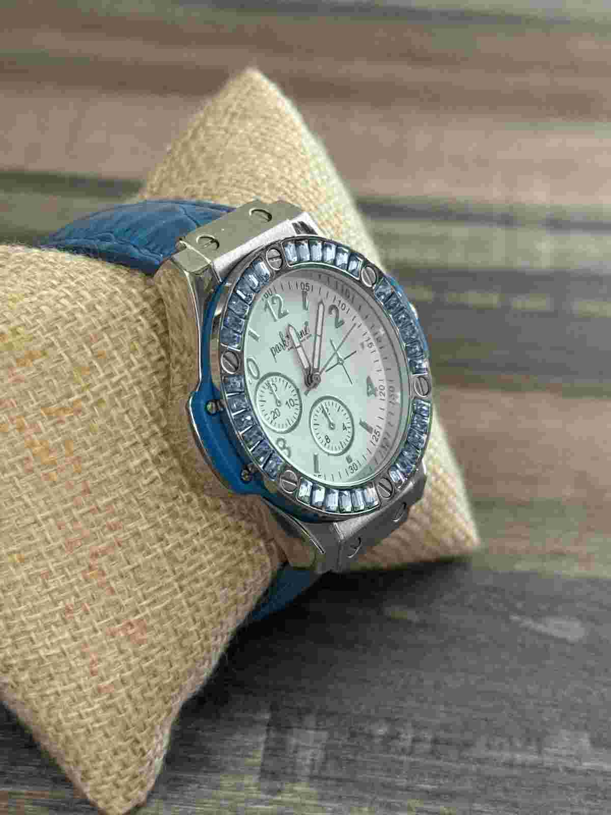 Park Lane Watch, Blue Strap New Battery