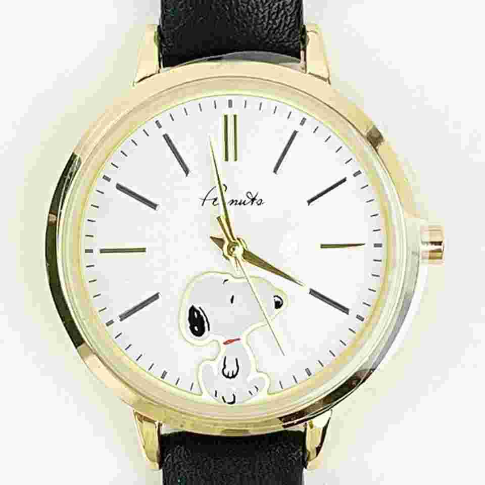 Snoopy 2-Layer Watch Pink Gold 22cm Gift Case Cute Design Daily Use