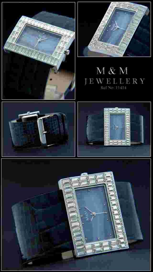 Luxury & Elegant Designer M&M Women's Watch Special Pretty Shape New