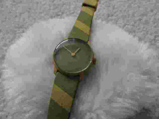 Swiss Made Orion Quartz Ladies Watch - Pale Green and Yellow