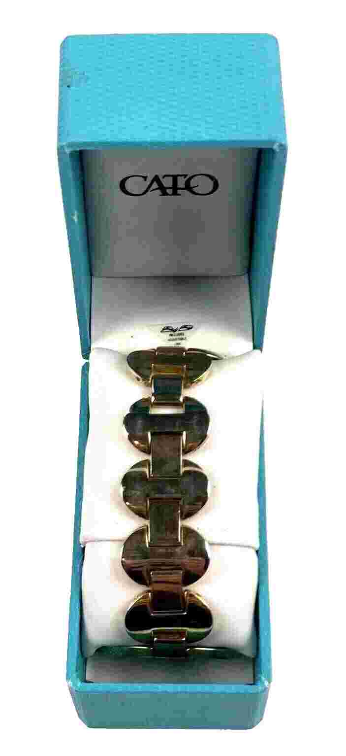 Cato Womens Watch - Gold Toned With Box and Tested with New Battery