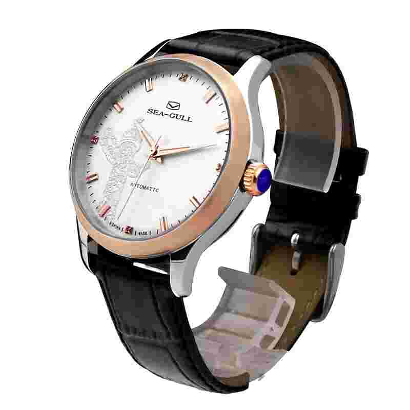 Seagull Limited China Marble Pillar Totem Pole Men's Mechacal Automatic Watch
