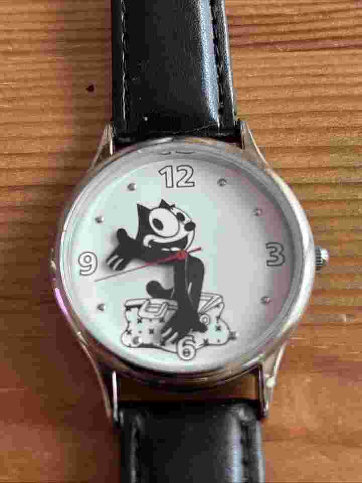 FELIX THE CAT WATCH 2005 #95491-1/AG NEW BATTERY CARTOON WATCH LOOK!  Not Tested