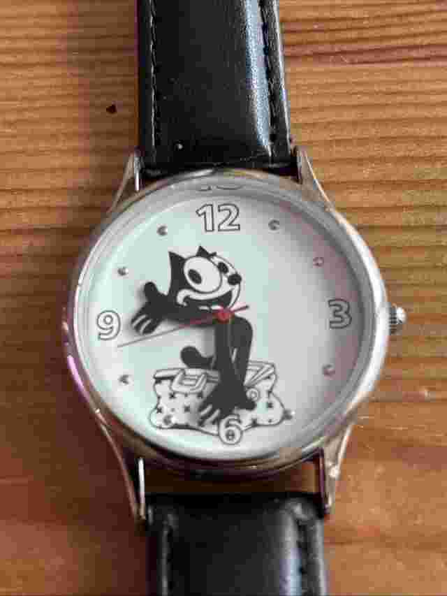 FELIX THE CAT WATCH 2005 #95491-1/AG NEW BATTERY CARTOON WATCH LOOK!  Not Tested