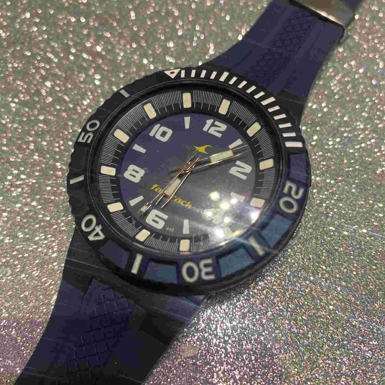 Blue DIAL & Band FASTRACK BY TITAN INDIA WATCH MENS QUARTZ WRISTWATCH
