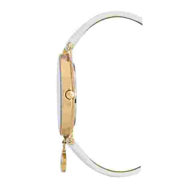 Women's BCBGeneration Gold Tone White Leather Band BCBG Watch GN51043003