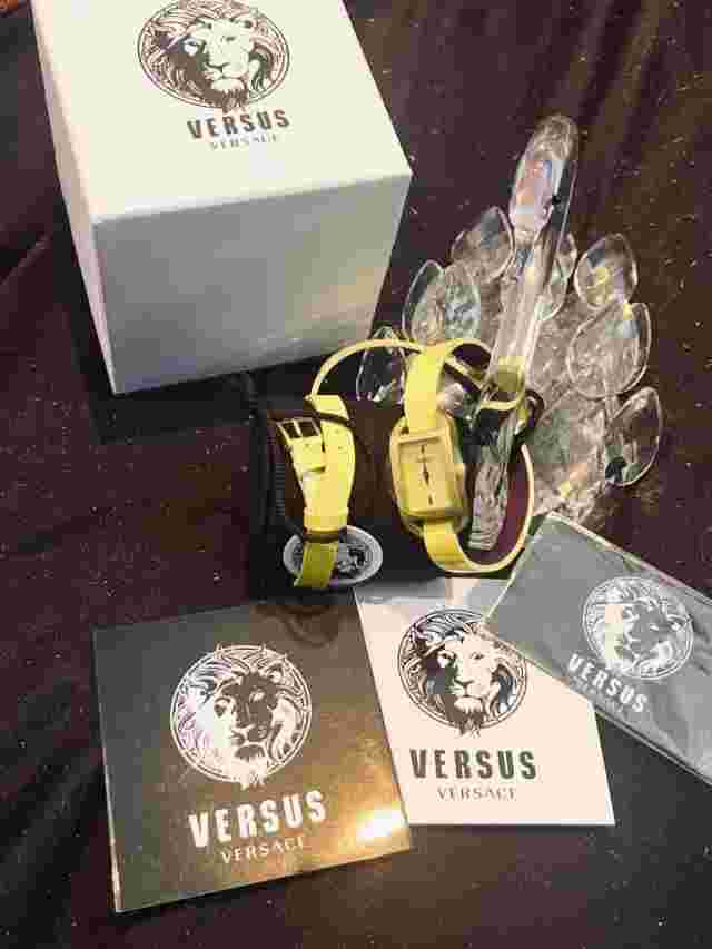 VERSUS by Versace Watch Model SGP050013 IBIZA Calf Leather Lime Green BOUS Strap