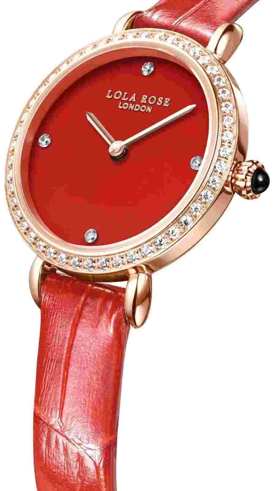Lola Rose London Womens Red Wrist Watch Limited Edition