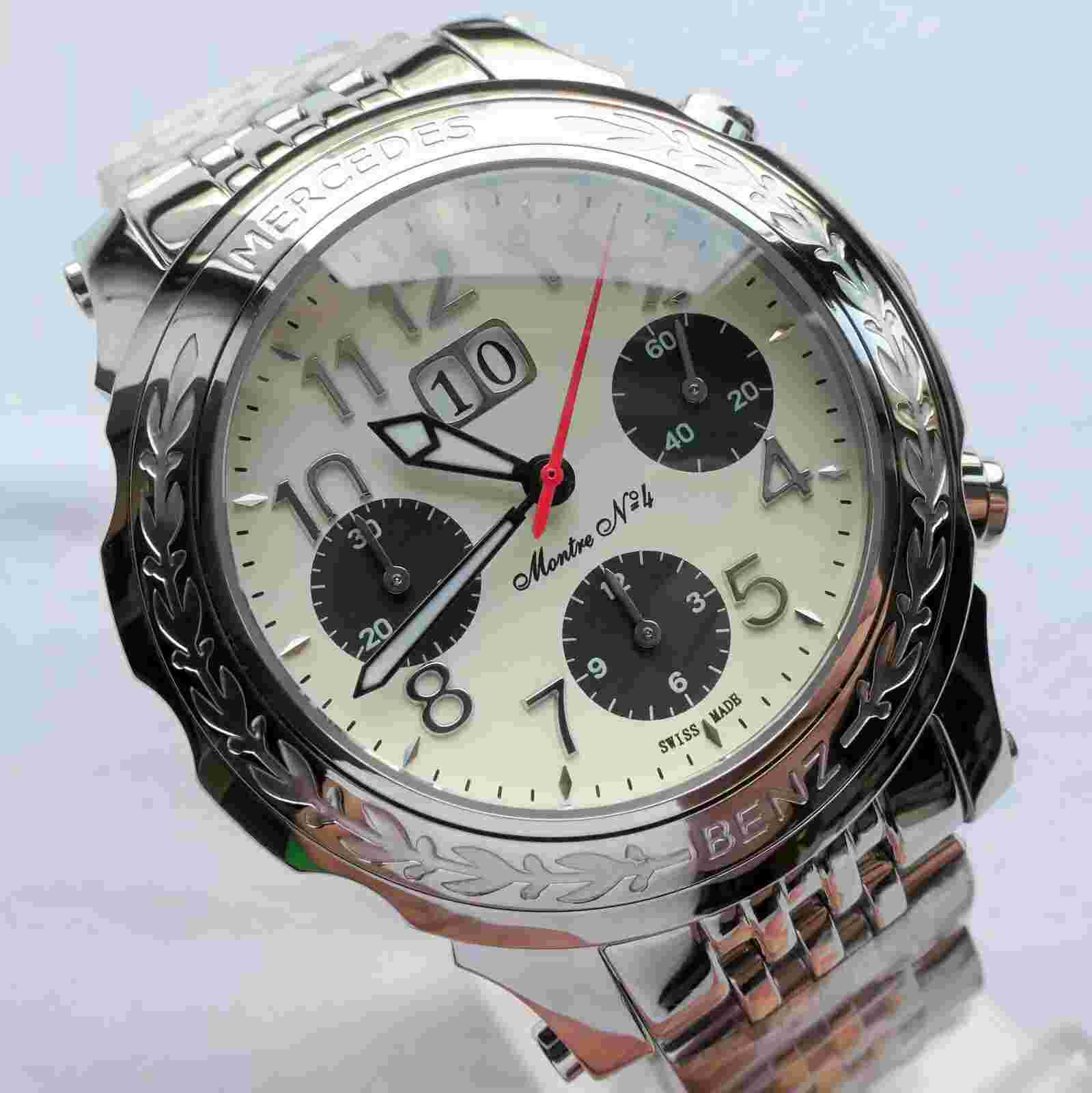 Mercedes Benz Classic Car Accessory Grand Data Swiss Automatic Chronograph Watch
