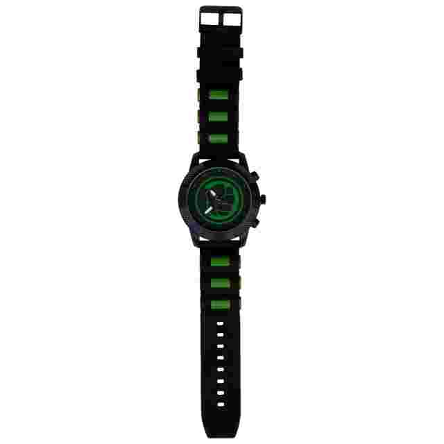 The Incredible Hulk Symbol Marvel Watch with Silicone Band Black