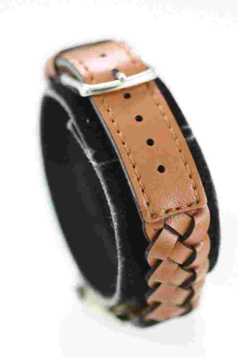 Jordache Watch Women Stainless Steel Silver Leather Brown WR Pink White Quartz