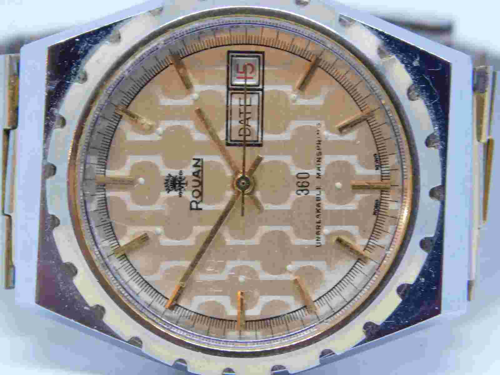 Rouan 360 Unbreakable Mainsprings Wind-up Analog Men's Watch Sz. 7"