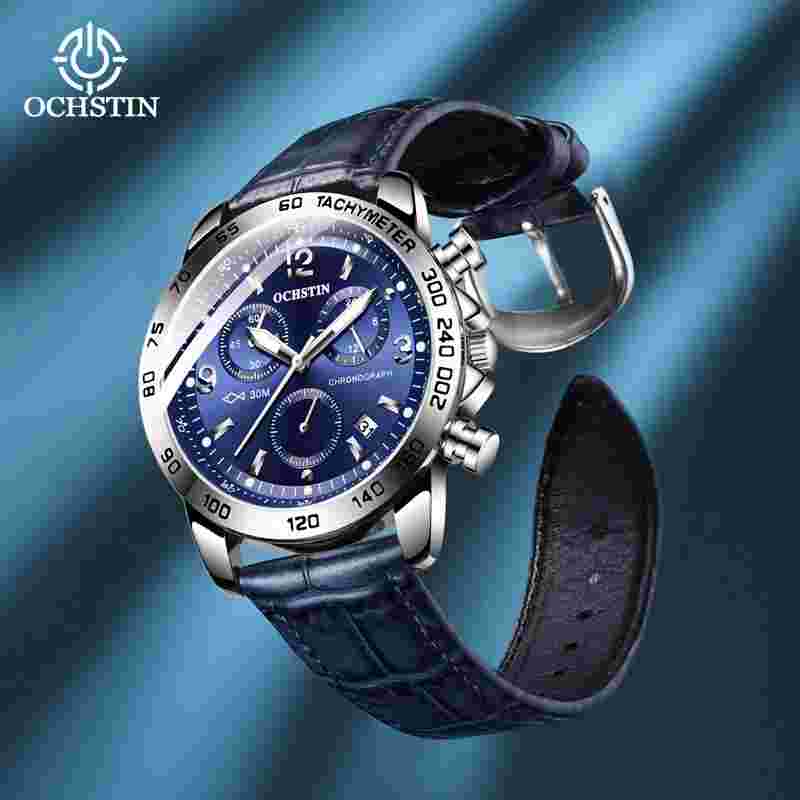 Men's Quartz Watch - Waterproof Chronograph Wristwatch LK733865425969