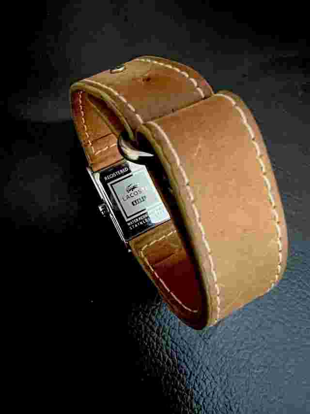 Fine Lacoste  Ladies Wrist Watch  Designer Leather Strap