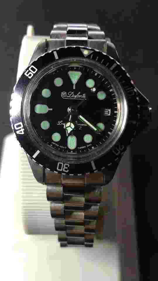 Dufonte 30mm Black Dial Sport Quartz Ladies Watch New Battery (#1153)