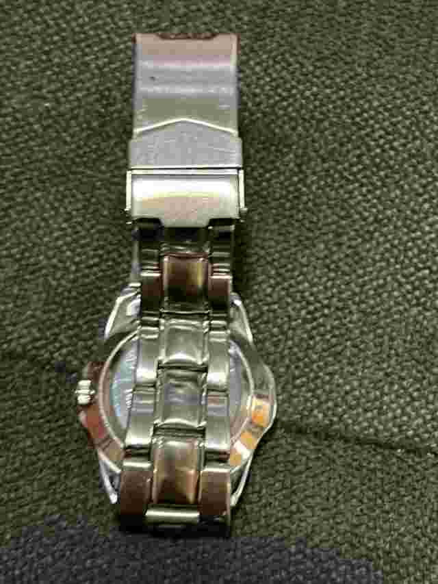 UTAH STATE Sun Time SILVER Tone Diver Watch Collectible