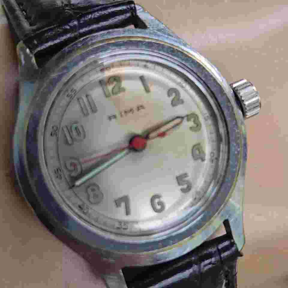 Vintage RIMA men's manual winding watch Military 7Jewels swiss 1940s