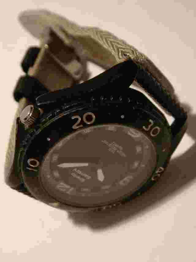 Ennio Santini Quartz Watch with Fabric Strap