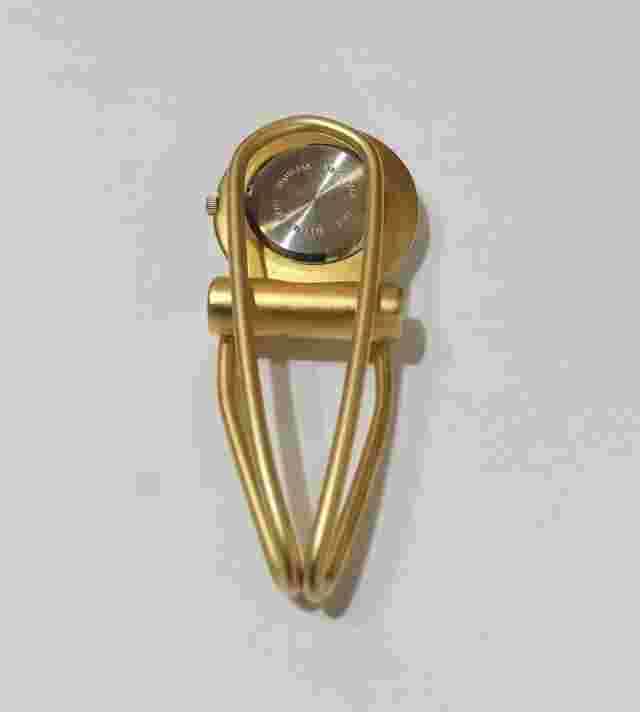 Pedre Clip On Money Clip Men’s Analog Watch 29mm Round Gold Tone