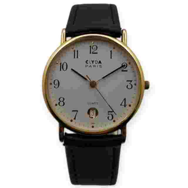 Clyda Paris 33mm Made in France 1980s FE 7931 Lebrocantheure Watch Vintage