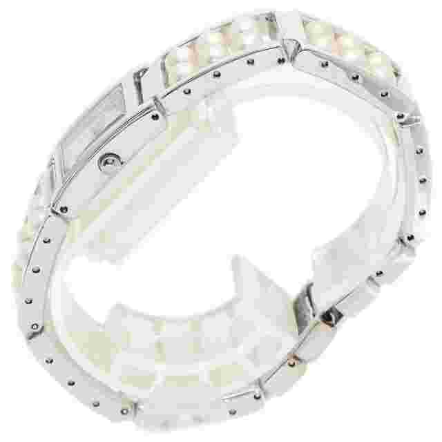 MIKIMOTO Square Pearl Bracelet NNS-8019PF Quartz White Shell Ladies Wristwatch
