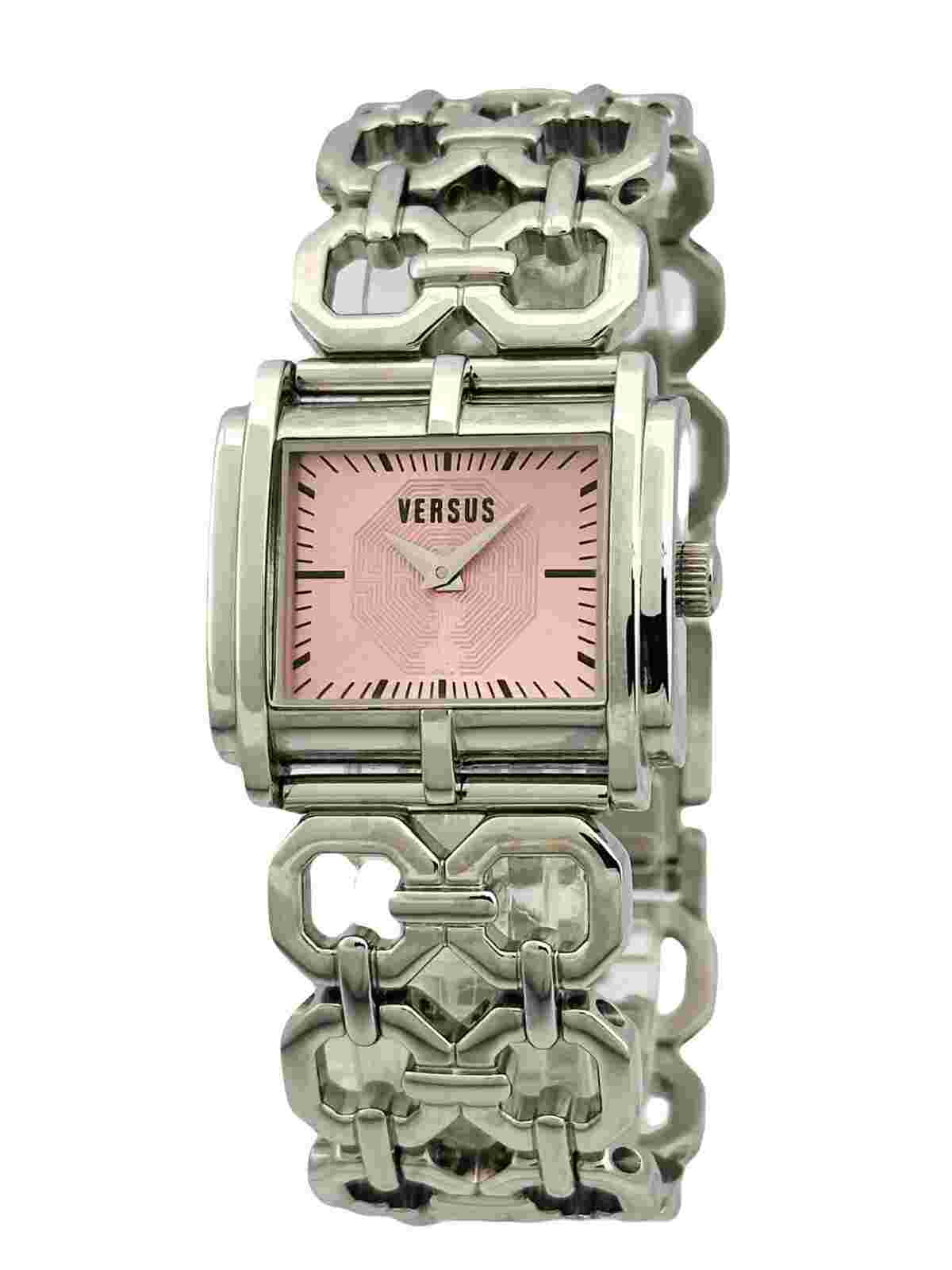 Versus by Versace SGE010012 Ladies Pink Dial Stainless Steel Bracelet Watch