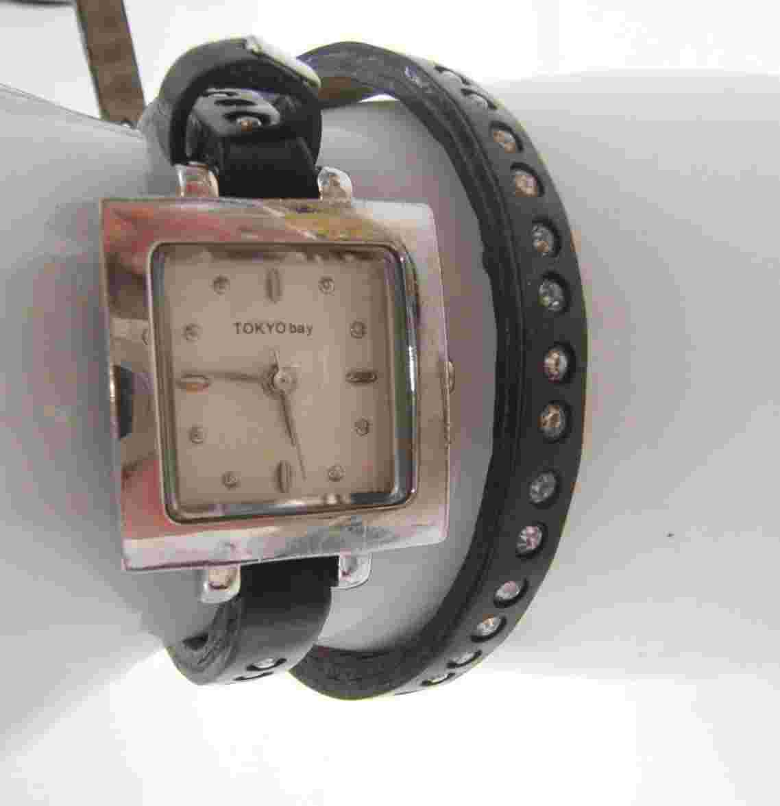 TOKYO BAY WRIST WATCH WOMEN’S QUARTZ WRAP BAND WITH RHINESTONES WORKING