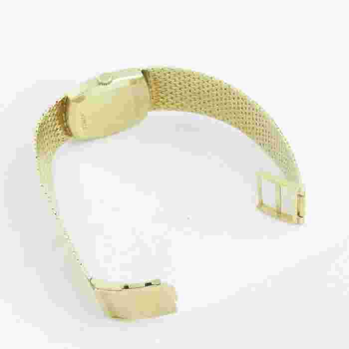NYJEWEL Lucien Piccard 14K Yellow Gold Ladies Wristwatch 7" Runs