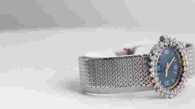 Vintage 14k White Gold Mathey-Tissot Ladies Diamond Watch, 48.5 Grams