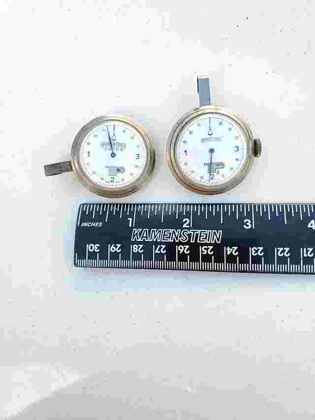 Two Antique Parker - Timer  Metar Both Swiss Made. Sold As Is, One Might Work