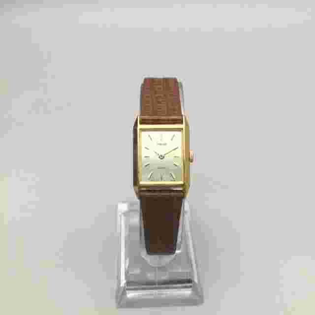 Vtg Sears Roebuck Phasar Watch Women 17mm Gold Tone Leather Band New Battery