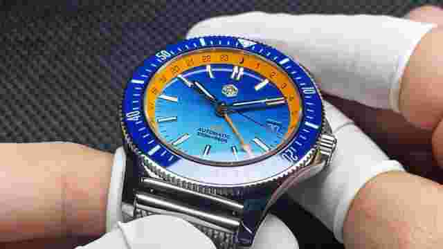 San Martin Original Design GMT Dive Men Watch NH34 Automatic Mechanical Wristwat