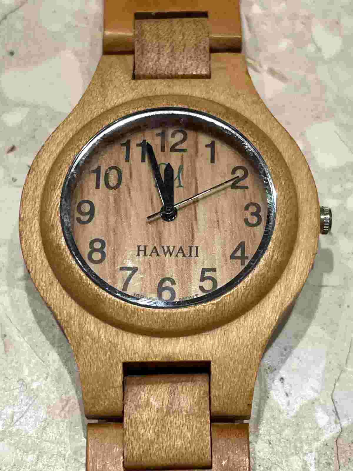 Tense Handcrafted Hawaiian Wood Watch