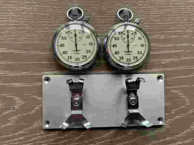 Vintage Sekonda Stopwatch Set on a Dash Panel Dashboard Rally Timer