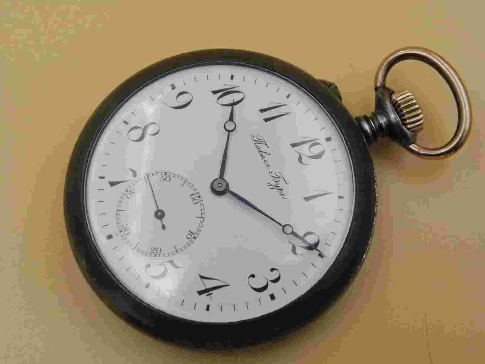 ANTIQUE PAVEL BURE Paul Buhre Royal Russian Empire Pocket Watch Enamel dial