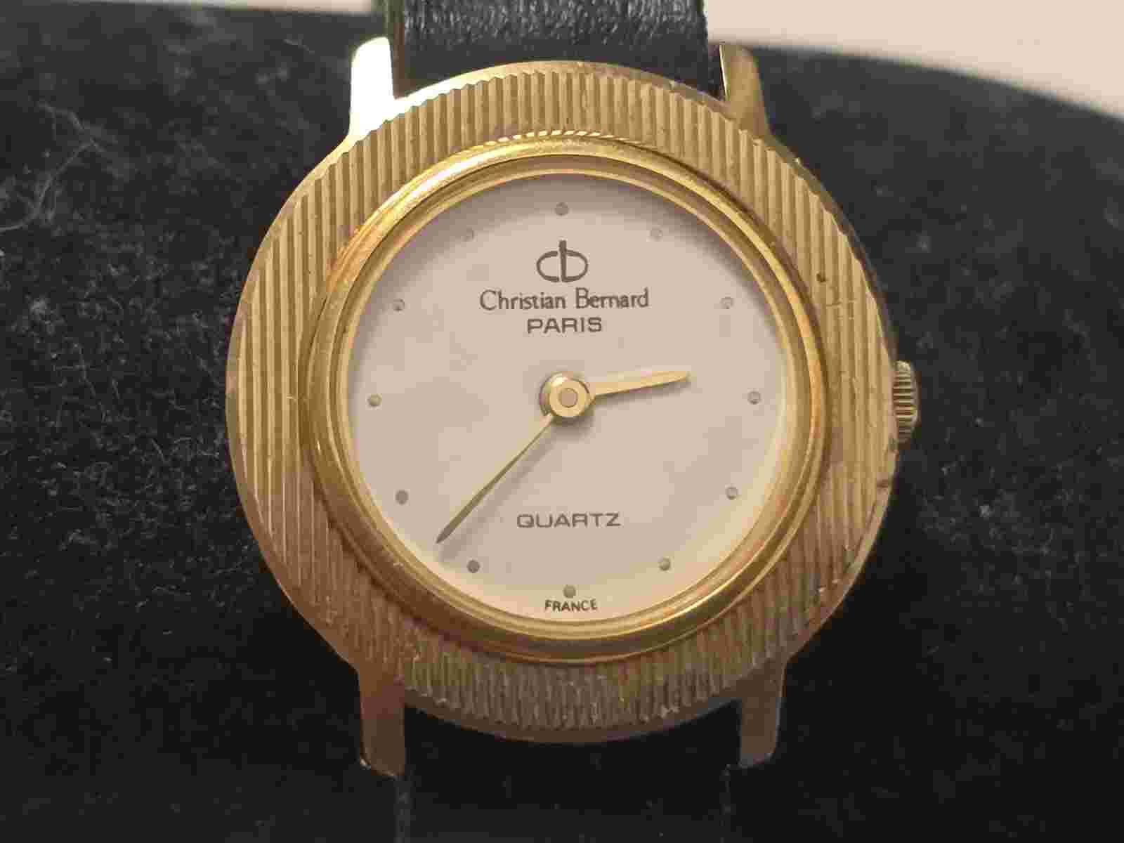 Rare Vintage Christian Bernard D014 Gold Plated Paris Quartz Ladies Watch