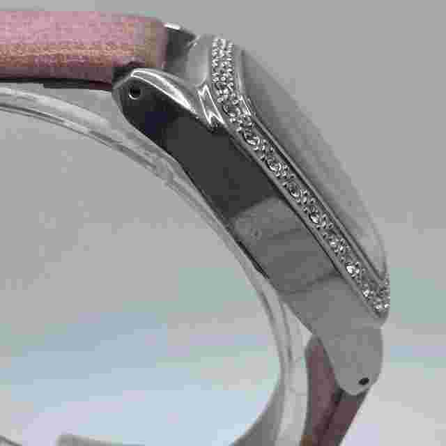 Fossil Ladies Bracelet Watch Stainless Steel Es-1008 3atm Calendar Pearlescent M