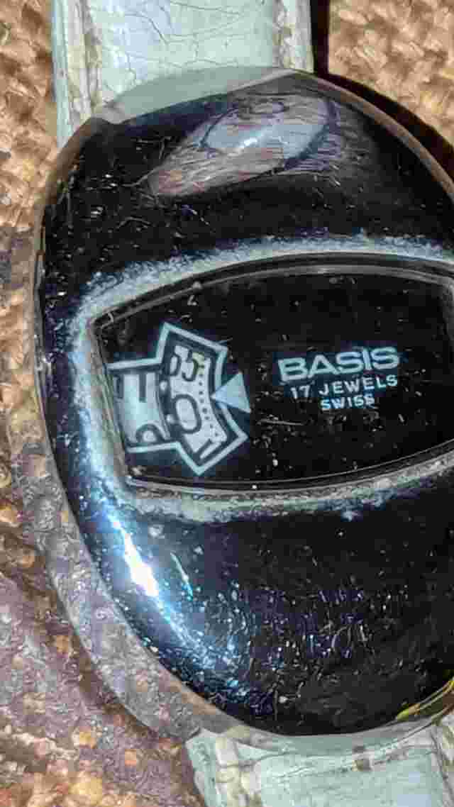 1970s Original Basis Jump Hour Watch Original Strap Working