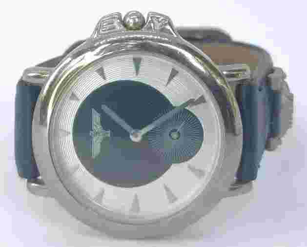Vintage Boy London Watch Black Band Silver Case Seconds Subdial Kings Road Steph