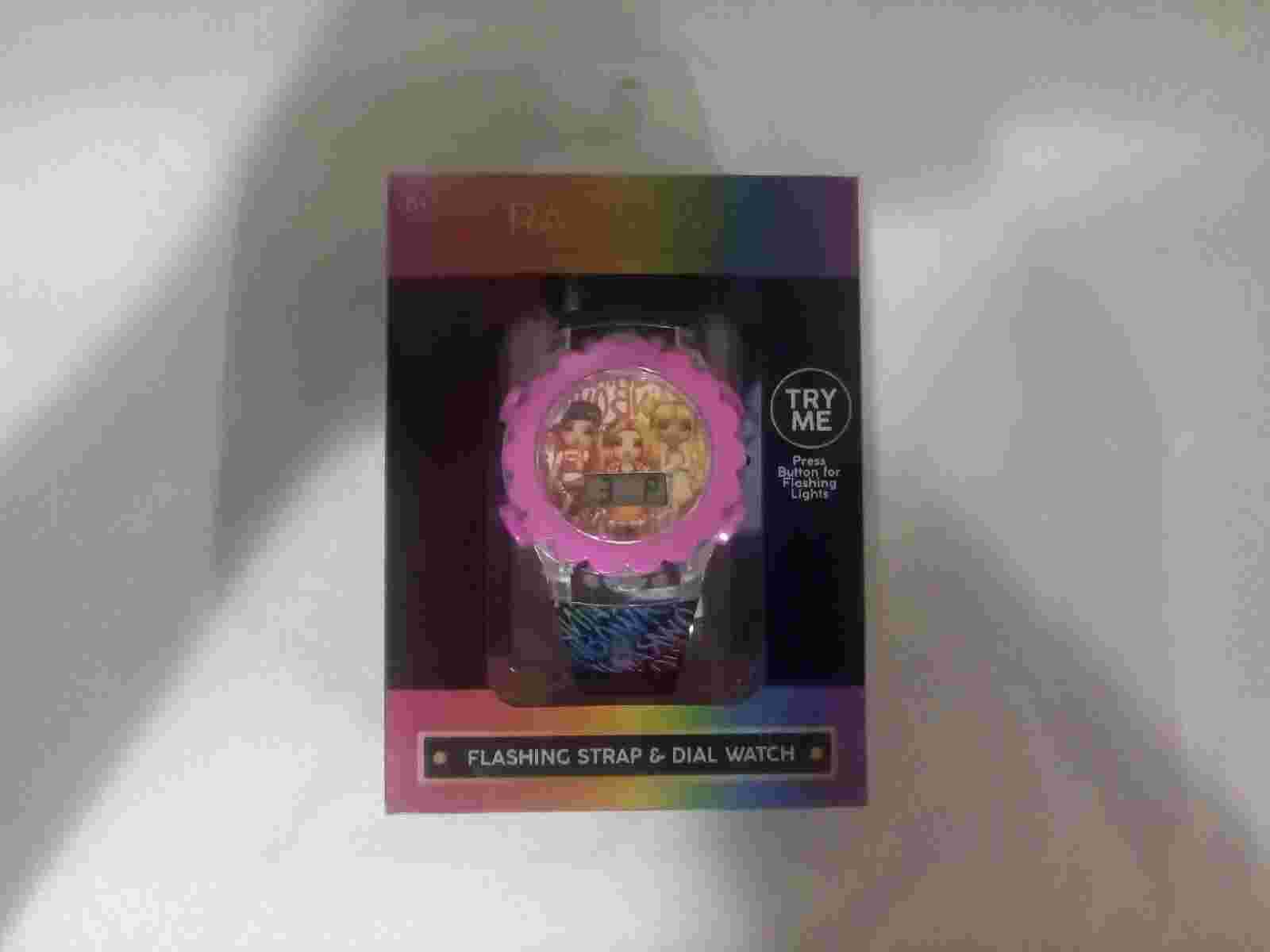 Rainbow High Flashing Strap and Dial LCD Watch