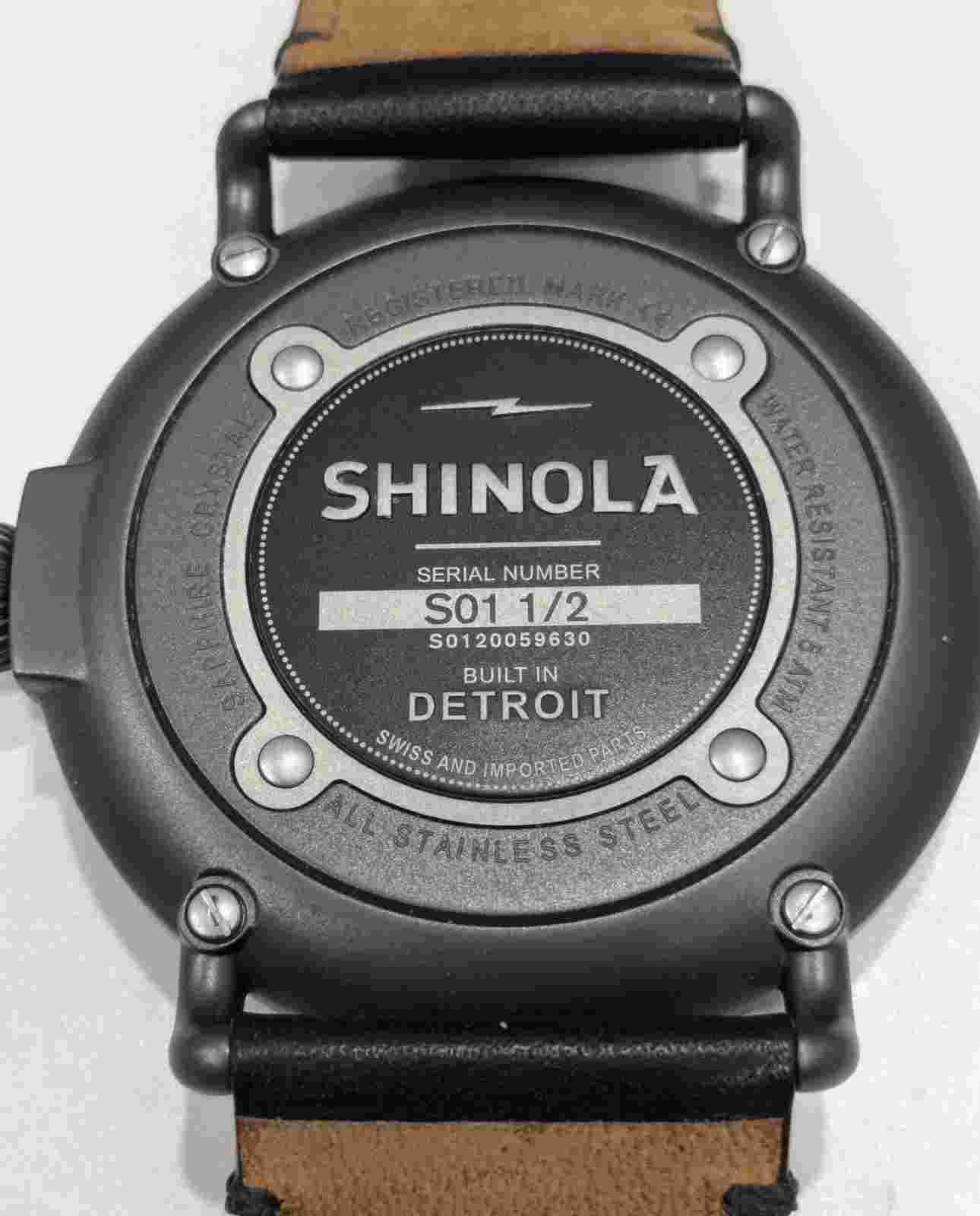 Shinola Runwell Coin Dial 47mm Men's Watch Limited Edition Of 2 Pieces!